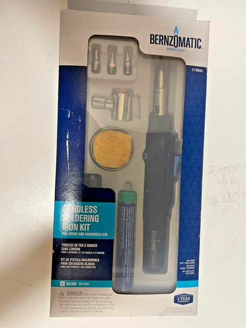Bernzomatic cordless soldering iron kit st550k deals