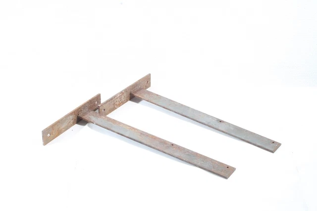 2X Soporte Estante Consola Vintage Taller Loft Estante Ángulo