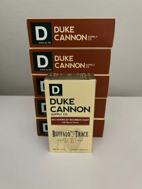 DUKE CANNON Big American Bourbon Soap Oak Barrel Scent Kentucky Whiskey Lot of 6