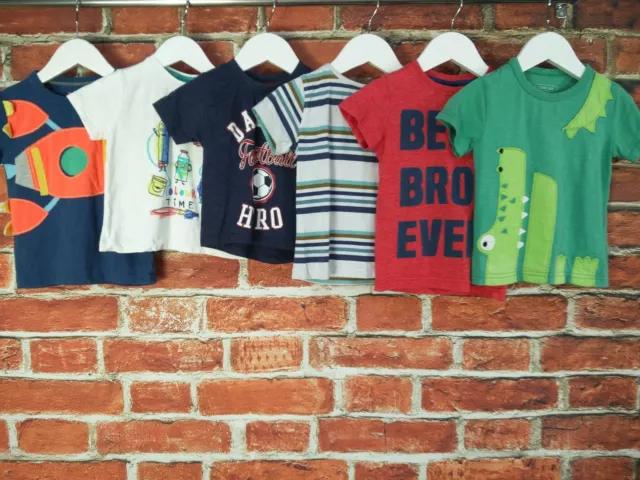 Baby Boy Bundle Aged 12-18 Months Next Zara Etc T-Shirt Shorts Daddy Bro 86Cm