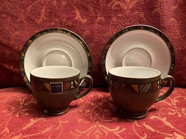 Denby Marrakesh Tea Cups And Saucers