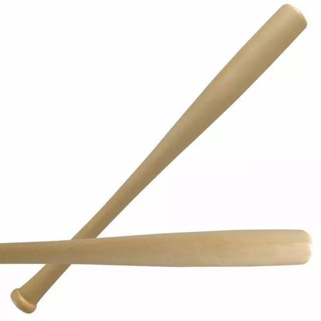 Heavy Duty Wooden Baseball Rounders Softball Bat 18"- 32"Inch Pole Full Size