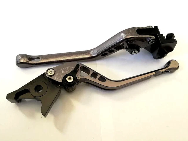 Leviers Frein Et Embrayage Repliables Pour Kawasaki ZX12R 2000-2002 - Noir/Or - Neuf
