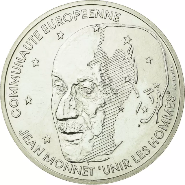 [#457722] Monnaie, France, Jean Monnet, 100 Francs, 1992, ESSAI, SPL, Argent, Ga