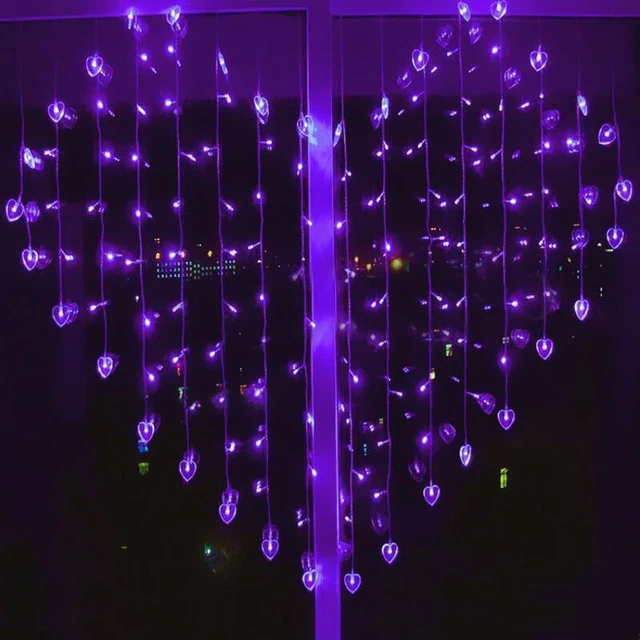 2Mx1.5M 128LED Curtain Lights Christmas Wedding Party Holiday Wall Decor US