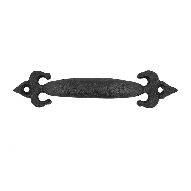 Drawer Pulls Black Hand Forged Iron Cabinet Handles Black