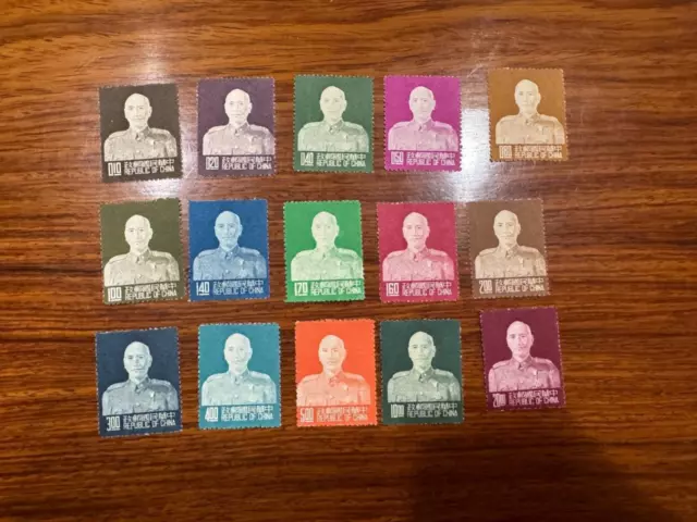 MNH China Taiwan Stamps SC1077-91 President Set of 15 VF