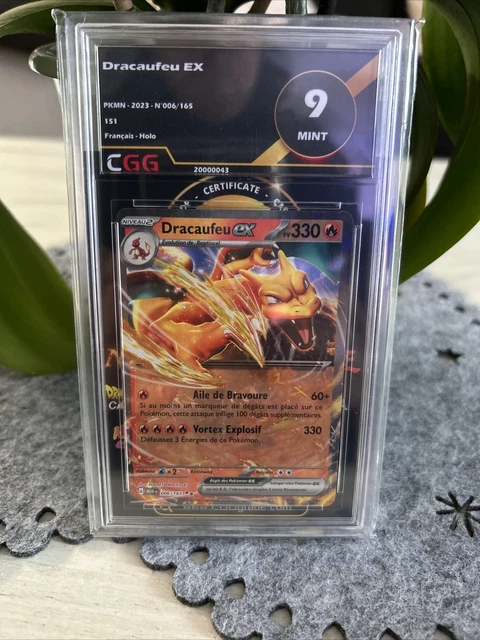 Coffret De 10 Cartes Pokémon Françaises - Dracaufeu Ex 006/165 (Écarlate Et Violet 3.5) + 9 Cartes Supplémentaires Aléatoires