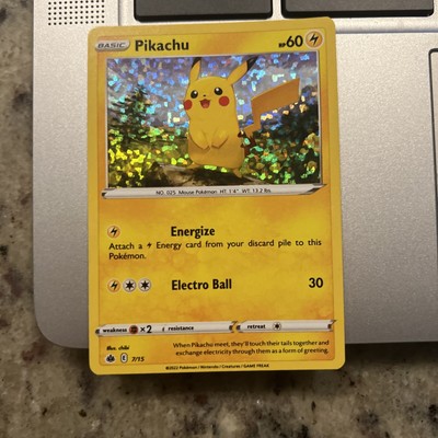 holo mcdonalds pikachu card