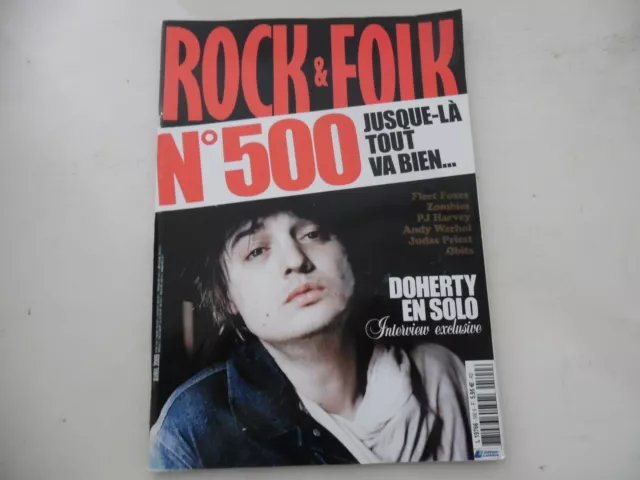 Magazine ROCK & FOLK – n°500 – Avril 2009 – DOHERTY EN SOLO