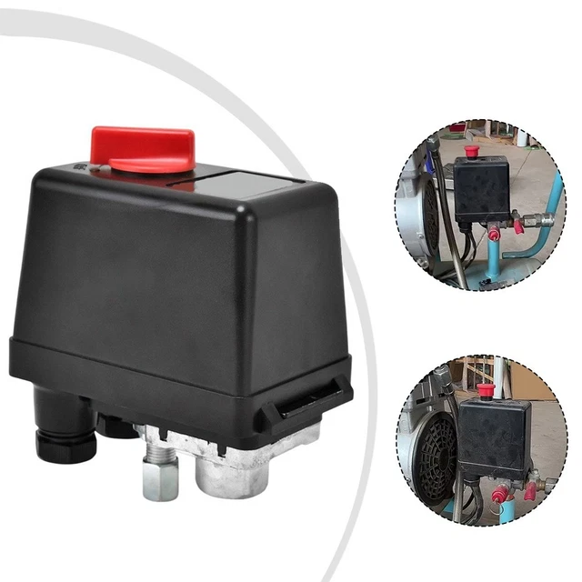 Pressostat Compresseur Air 220V – WSD12-1H, Max 1.2MPa, Horizontal, Neuf