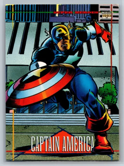 1993 Skybox Marvel Universe Series IV Captain America #95