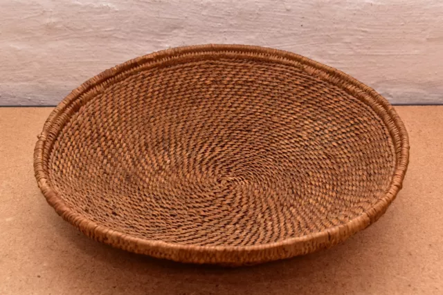 HUGE Native American HAVASUPAI OR HUALAPAI INDIAN TWINED BASKET TRAY 16" Wide