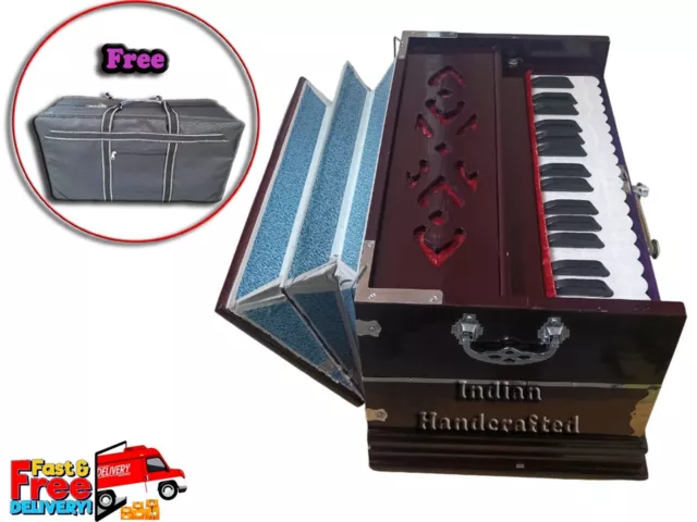 Harmonium 4 Stopper Double Bellow 32 Key Long Sustain Sound Musical Instruments