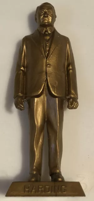 Vintage Marx Toys Presidents Warren G Harding Gold Colored