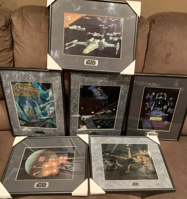 Star Wars Special Collectors Edition Chromart Chromium prints Set of 6 Framed CO