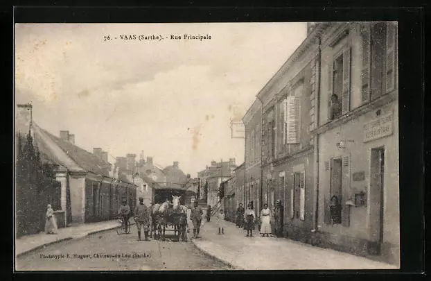 CPA Vaas, Rue Principale