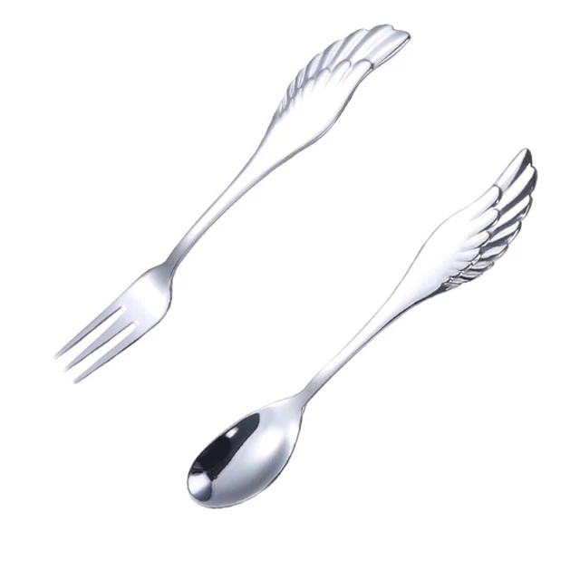 artículos de plata - cubiertos -juego de cubiertos de acero inoxidable para servir juego de mesa ala cucharada