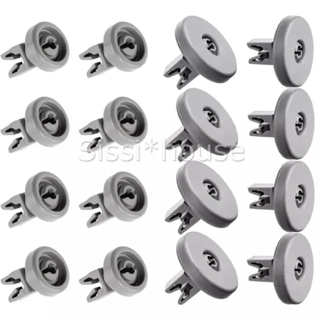 8 x Upper & 8 x Lower Basket Wheels For Dishlex Electrolux Simpson DX103SK DX203 3