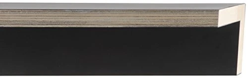 Canvas Floater Frame Moulding (Wood) 18Ft Bundle - Contemporary Silver Finish -