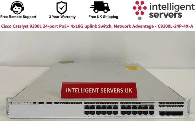 CISCO CATALYST C9200L-24P-4X-A 24port PoE+ 4x10G uplink Switch Network ...