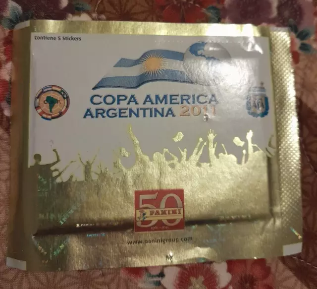 Panini Copa America Argentina 2011. Pochettes d'autocollants