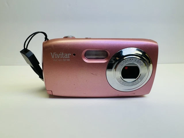 VIVITAR 5118 MP Digital Camera Pink (Tested Working) EUR 25