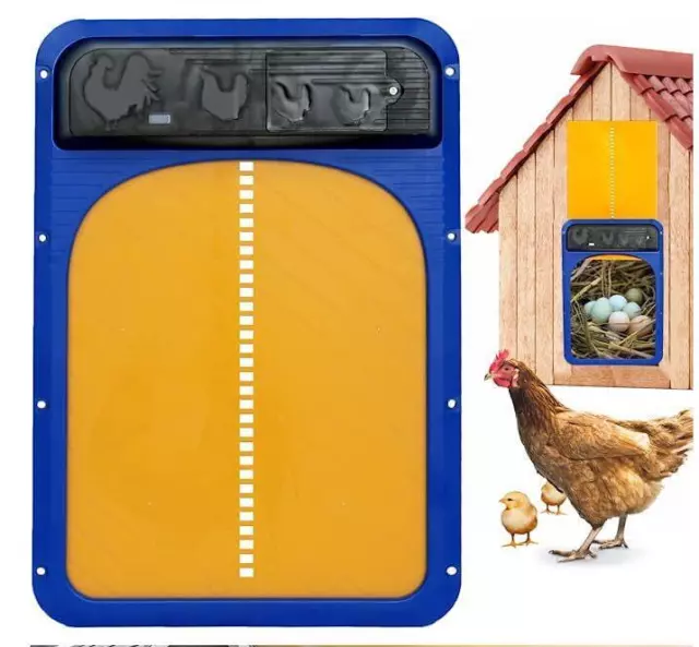 Waterproof Chicken Coop Door Opener Light Sensor Automatic Chicken House Door