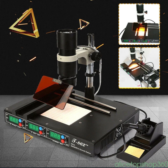 Update T862++ BGA IRDA Welder Infrared 800W SMT SMD BGA Rework Soldering Station