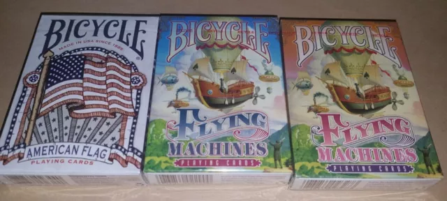 Bicycle Playing Cards Lot Of 3 Decks Sealed