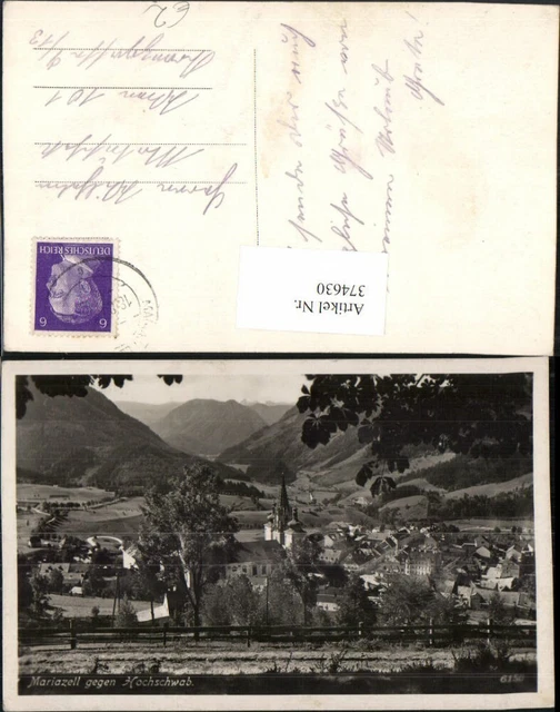 374630,Mariazell Totale geg. Hochschwab