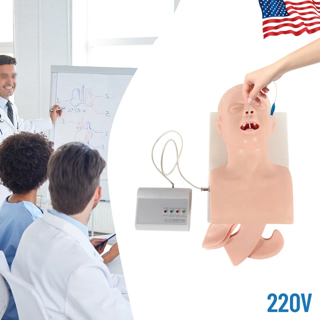 Oral Nasal Intubation Manikin Teaching Model Airway Management Training Tool PVC