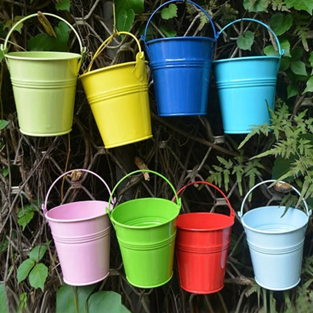 10 Pcs Candy Box Buckets Nativity Crafts Kids Planters Indoor Plants Railing 2