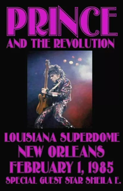 Prince *Superdome* Replica 1985 Concert Poster