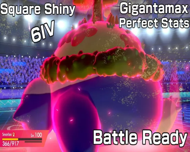 6IV Ultra Shiny Gengar Gigantamax Square Shiny Pokemon Sword & Shield