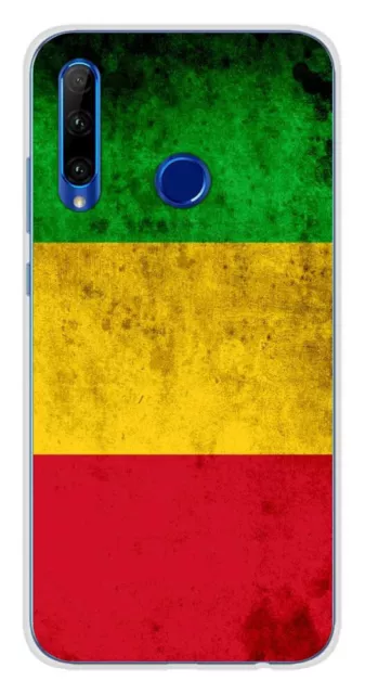 Coque en silicone imprimée compatible Huawei Honor 20 Lite Drapeau Mali