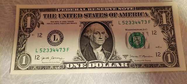 Ink Error Note (on back) 2017 A UNC