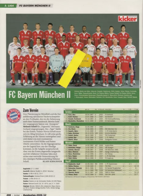 MB`s SpVgg Unterhaching / Bayern München II, Saison 2009/10