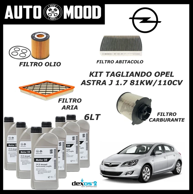 KIT TAGLIANDO ARIA OLIO CARBURANTE ABITACOLO OPEL ASTRA K (B16) 06/15 1 - Foto 7