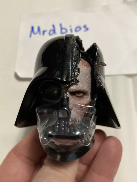 Hot Toys Star Wars Kenobi  1/6 Scale Darth Vader DX27 DX28 Loose Damaged Helmet