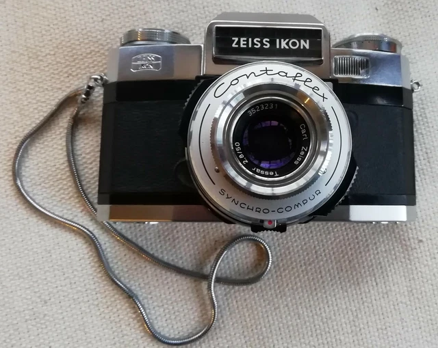 Zeiss Ikon Contaflex Super B Très bon état Mint, mode d'emploi étui dragonne