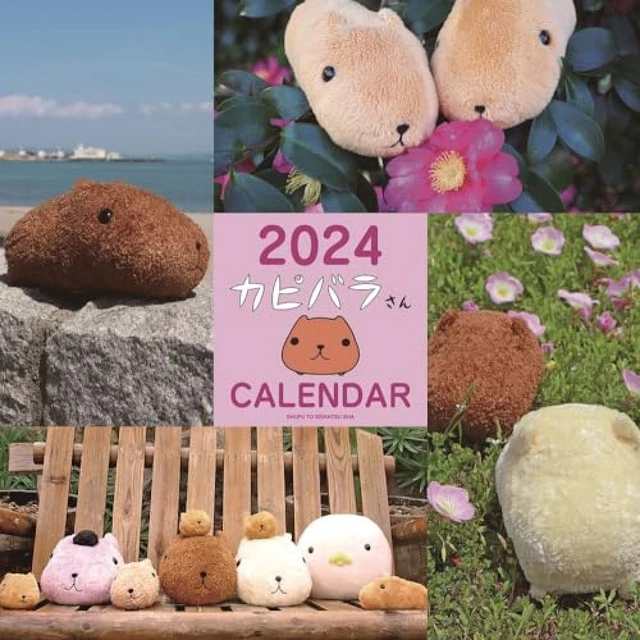 CAPYBARASAN WALL CALENDAR 2024 Cute Kawaii Character Collection Japan £39.58 PicClick UK