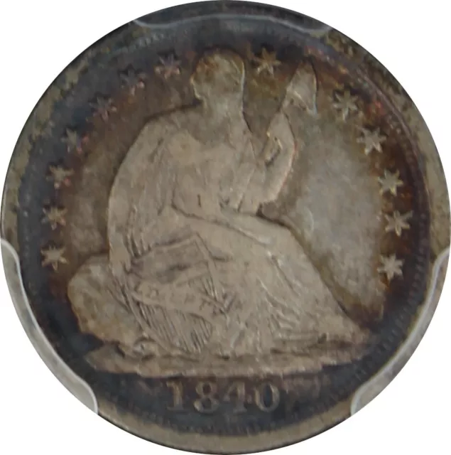 1840-O VF20 Seated Half Dime, No Drapery, PCGS 45096488