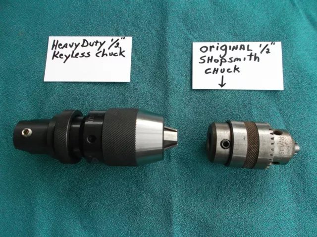 Brand New Heavy Duty Key Less 1/2 Drill Chuck Upgrade For Shopsmith Mark V