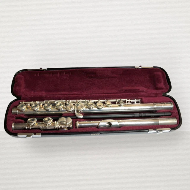Yamaha YFL-211S II YFL211SII Flute Silver Plated Nickel silver with Hard Case