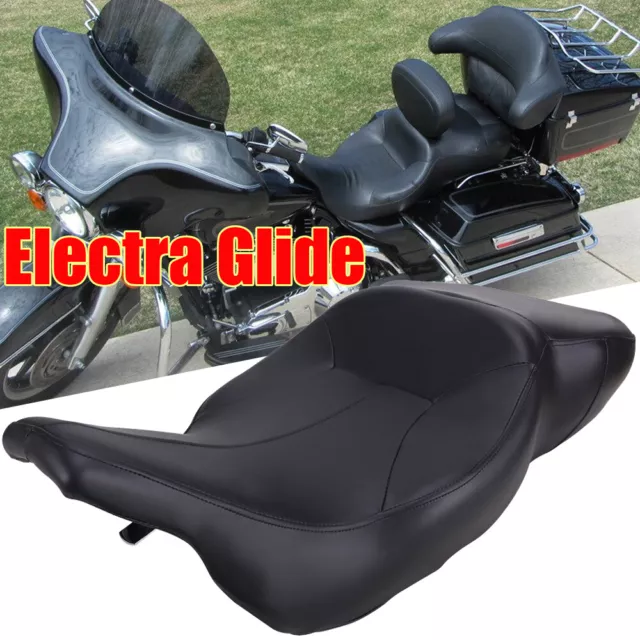2-UP Seat Driver & Passenger For Harley 1997-2007 FLHT Electra Glide FLHT FLHTC