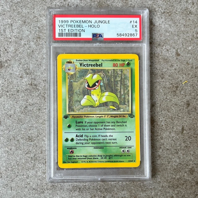 PSA 5 1. Auflage VICTREEBEL Dschungel Set Holo - Pokémonkarte 1999 WOTC