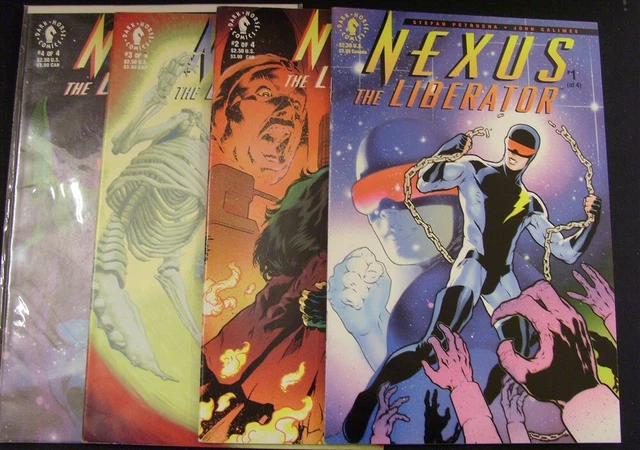 Nexus The Liberator 1-4 Dark Horse Comic Set Complete Petrucha Calimee 1992 Vf+
