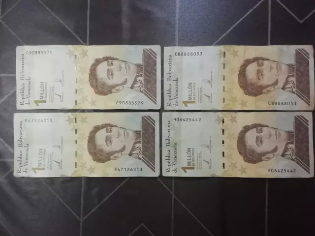 Banknote Venezuela, 4 x 1 Million (Millon) Bolivares, 2020