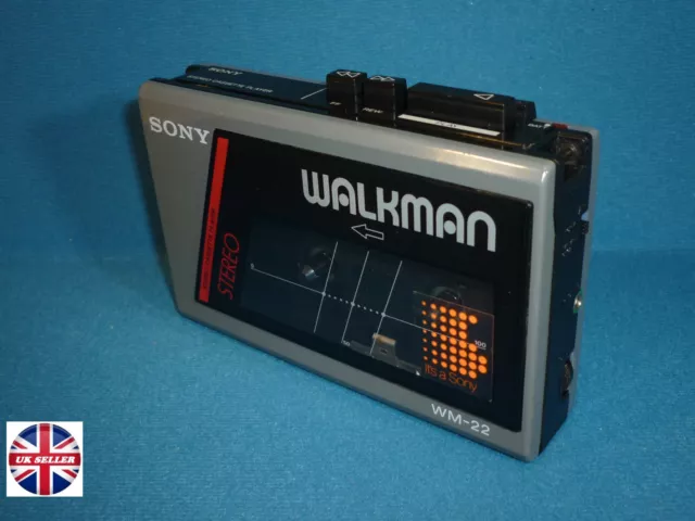 Vintage / Retro Sony Walkman WM-22 Working Personal Cassette / Tape Player 80's